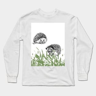 Cute hedgehogs design Long Sleeve T-Shirt